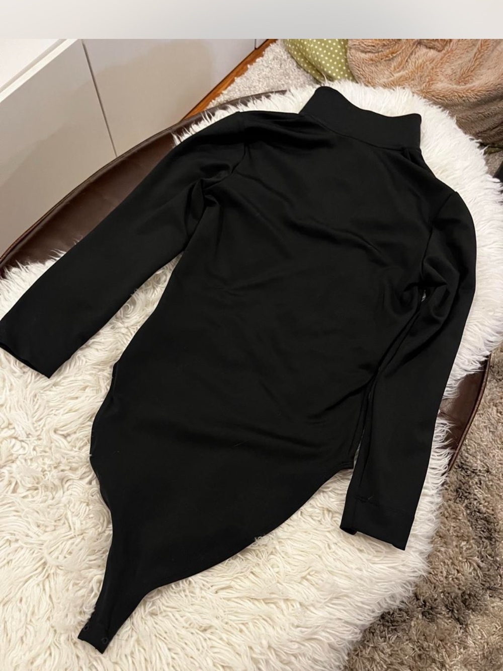 Nike Black Long-Sleeve Turtleneck Bodysuit